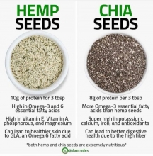 HEMP SEEDS VS CHIA SEEDS