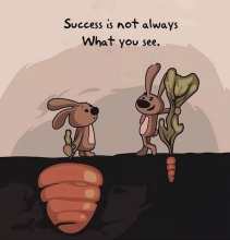 Success is not always what you see.