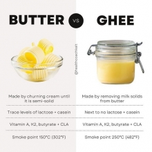 BUTTER VS GHEE